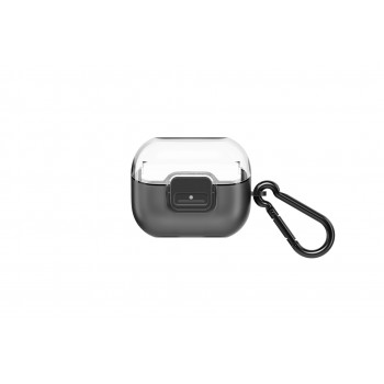 Samsung Galaxy Clip Case per Buds 3 Pro custodia protettiva in TPU trasparente con moschettone GP-FPR630HICBW