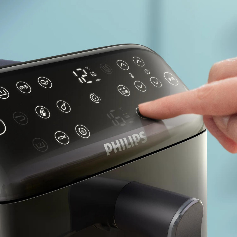 Philips Ovi Stacked Dual Basket 4000 friggitrice ad aria 9L 2700W nero e argento NA461/00
