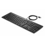 HP Business Slim tastiera USB - QWERTY spagnolo, resistente agli schizzi, nera