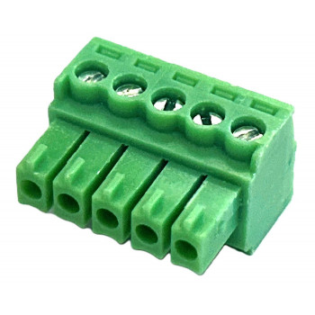 Connettore maschio a vite Phoenix VIVOLINK a 5 poli, passo 5,08 mm, verde