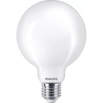 Philips LED Classic 60W G93 E27 bianco caldo opaco non dimmerabile lampadina sferica