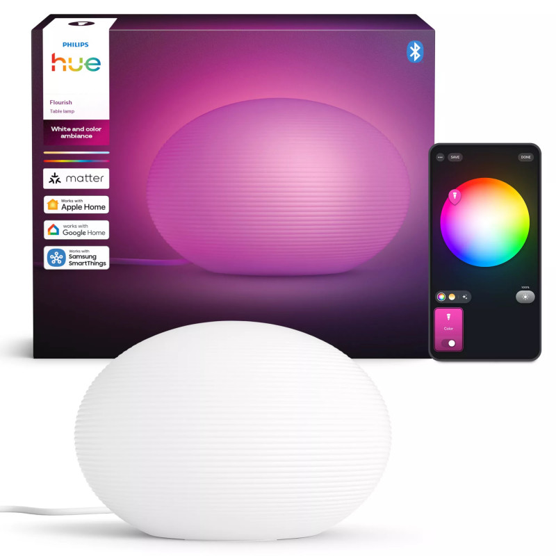 Philips Flourish Hue lampada da tavolo EU/UK 1xA60 WCA