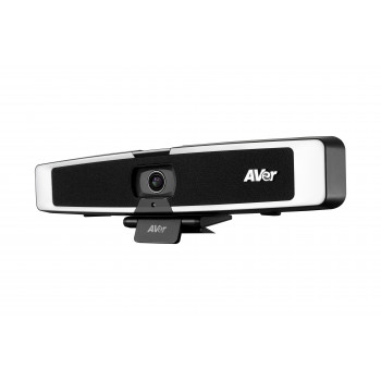 AVer VB130 soundbar video USB 4K con illuminazione intelligente, zoom digitale 4x, campo visivo 120°, auto-tracking IA, microfono beamforming, altoparlante 10W, PoE+