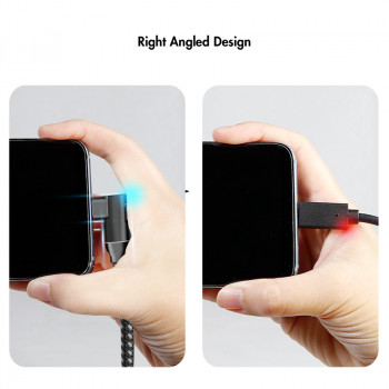 LogiLink CU0100 cavo adattatore USB-C a USB-A, 0,2 m, 10 Gbps, angolare 90°, nero