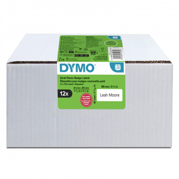 DYMO LabelWriter etichette portanome, 89 x 41 mm, bianco, adesivo rimovibile, 150 etichette (2234183)
