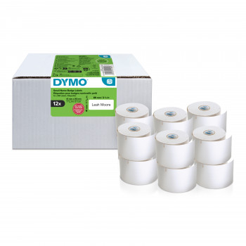 DYMO LabelWriter etichette portanome, 89 x 41 mm, bianco, adesivo rimovibile, 150 etichette (2234183)