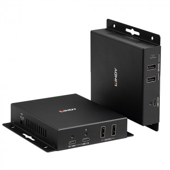 Lindy 100m Cat.6A Type-C estensore video e dati HDBaseT 3.0 4K60 (39347)