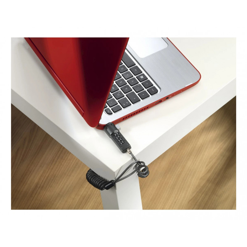 Hama lucchetto per laptop a combinazione a 4 cifre per netbook, antracite (00054106)