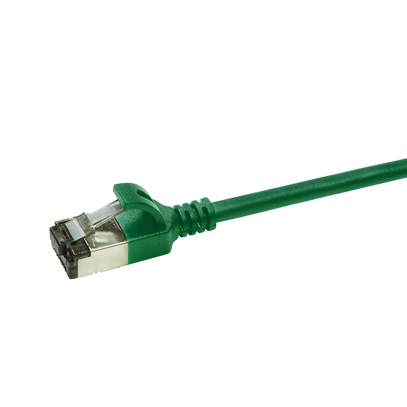 LogiLink SlimLine Cavo patch Cat 6a STP RJ-45 5m verde RAL 6029 CQ9075S