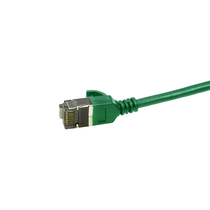 LogiLink SlimLine Cavo patch Cat 6a STP RJ-45 5m verde RAL 6029 CQ9075S
