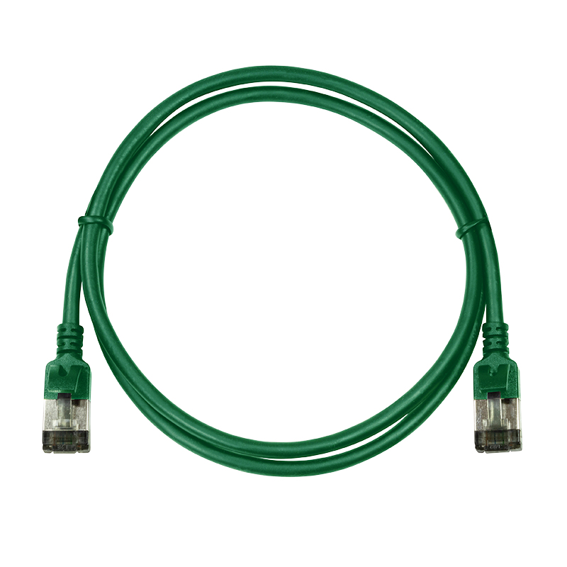 LogiLink SlimLine Cavo patch Cat 6a STP RJ-45 5m verde RAL 6029 CQ9075S