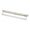 LogiLink patch panel Keystone 19 pollici, 24 porte, schermato, grigio chiaro (RAL7035), 1U, per un massimo di 24 moduli Keystone, 1 pz. (NK4073)