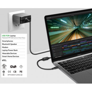 CoreParts MBXUSBC-AC0005 alimentatore USB-C 45W PD nero