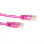 ACT cavo patch U/UTP CAT5e rosa 0,5m con connettori RJ45 IB4800