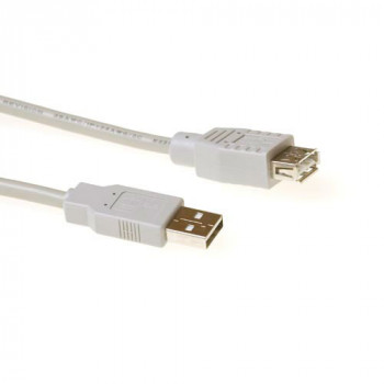 ACT SB2199 cavo prolunga USB 2.0 1m avorio USB-A maschio a USB-A femmina