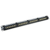 ACT patch panel 24 porte CAT6 UTP angolato 45°, 1U, nero (PP1013)