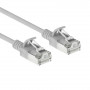 ACT grigio 0,25 m LSZH S/FTP CAT6A Slimline patch cable Snagless con connettori RJ45 (DB7052)