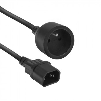 ACT cavo di alimentazione C14 a connettore femmina tipo E 0,2 m nero 10A AK5385