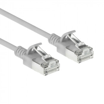 ACT cavo patch slimline LSZH S/FTP CAT6A grigio 10 m snagless con connettori RJ45 (DB7010)