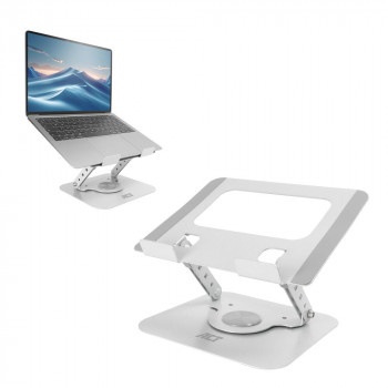 ACT Supporto per laptop girevole a 360°, altezza regolabile in continuo, ACT Essentials (AC8136)