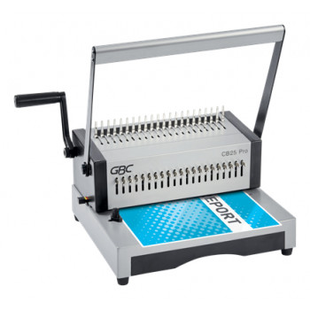 GBC CombBind CB25Pro rilegatrice a pettine in plastica, A4, capacità fustellatura 25 fogli, capacità rilegatura 500 fogli, tutto metallo 4410037