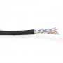 ACT CAT6 cavo patch U/UTP, trefolo, nero, 100 m rotolo (EP890H)