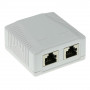 ACT FA6004 presa a parete CAT6 schermata a 2 porte, bianca