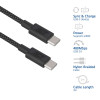 ACT cavo di ricarica/dati USB 2.0 240W USB-C a USB-C, nero, 2 m (AC3087)