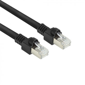 ACT FB8520 cavo patch S/FTP Cat.7 PUR 20 m, Snagless RJ45, nero