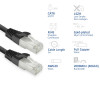 ACT cavo patch nero 5 m LSZH U/FTP CAT8 Datacenter Slimline Snagless RJ45 (FB8105)