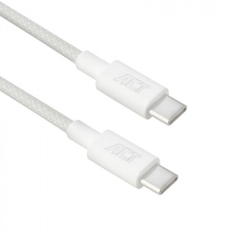 ACT cavo ricarica/dati USB 2.0 240W USB-C a USB-C, bianco, 1 m (AC3084)