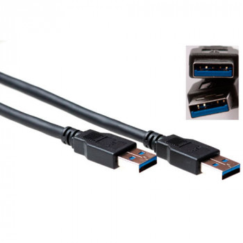 ACT SB3011 cavo USB 2.0 Type-A maschio su Type-A maschio, 1 m, nero