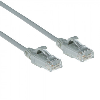 ACT grigio cavo patch slimline LSZH U/UTP CAT6 per data center 7 metri snagless con connettori RJ45 (DC9007)