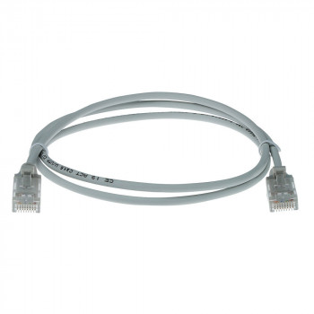 ACT grigio cavo patch slimline LSZH U/UTP CAT6 per data center 7 metri snagless con connettori RJ45 (DC9007)