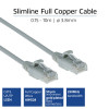 ACT grigio cavo patch slimline LSZH U/UTP CAT6 per data center 7 metri snagless con connettori RJ45 (DC9007)
