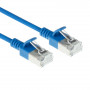 ACT Cavo patch slimline RJ45 S/FTP CAT6A LSZH blu 5 m con protezione linguetta (DB7605)