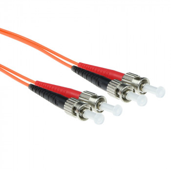 ACT Cavo patch in fibra ottica multimodale duplex OM2 LSZH ST-ST 50/125 3 m RL1503