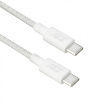 ACT Cavo di ricarica/dati USB 2.0 60W USB-C a USB-C, bianco, 1 m (AC3080)
