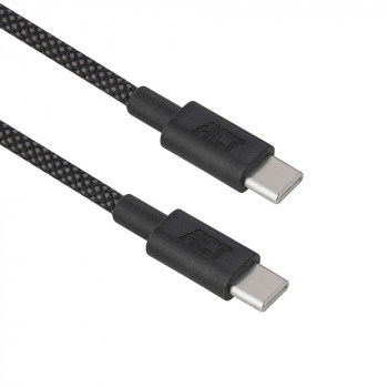 ACT Cavo di ricarica/dati USB 2.0 60W USB-C a USB-C, nero, 2 m (AC3083)