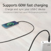 ACT Cavo di ricarica/dati USB 2.0 60W USB-C a USB-C, nero, 2 m (AC3083)