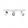 Plafoniera Signify Philips Hue White & Color Ambiance Argenta 3 faretti bianca