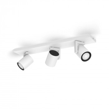 Plafoniera Signify Philips Hue White & Color Ambiance Argenta 3 faretti bianca