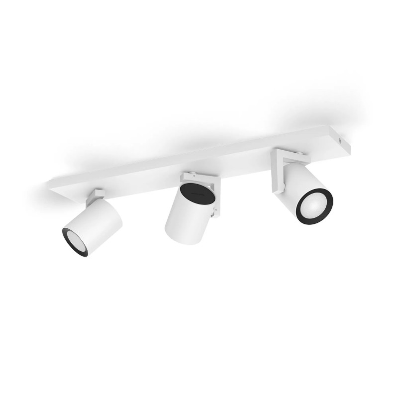 Plafoniera Signify Philips Hue White & Color Ambiance Argenta 3 faretti bianca