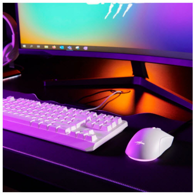 uRage Exodus 220 TKL tastiera gaming, con filo, bianco