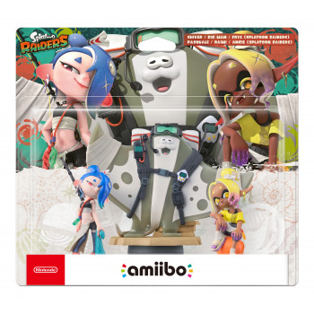Nintendo Splatoon Raiders amiibo confezione da 3: Mako, Muri e Mantaro (Deep Cut) - Figure NFC per Switch