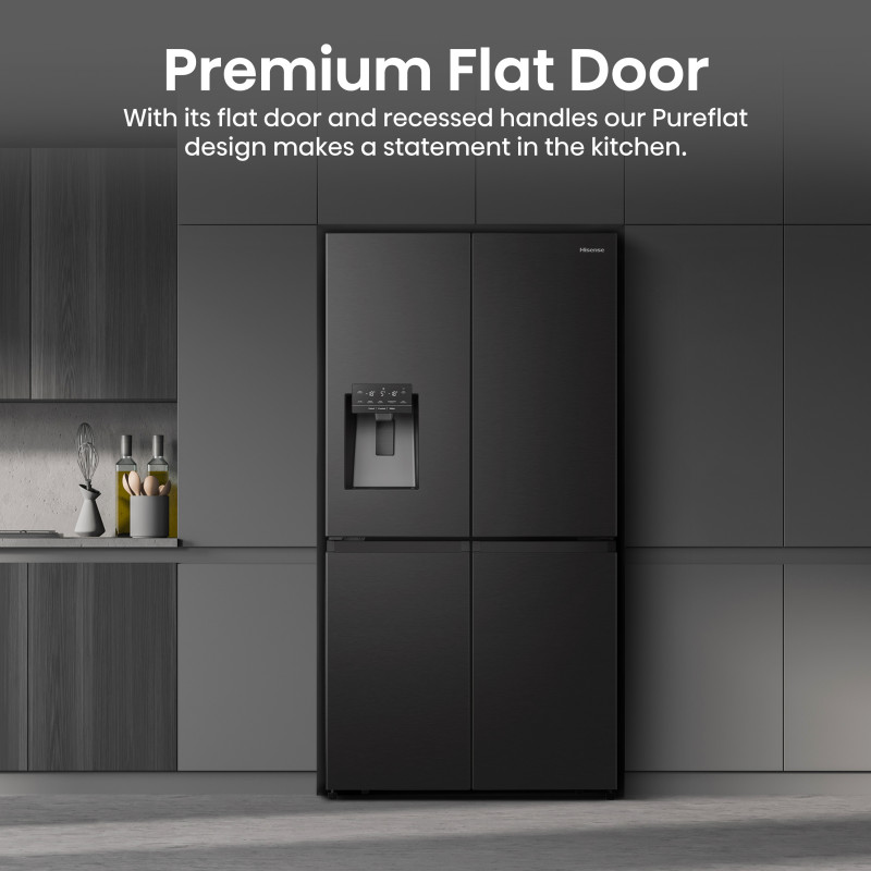 Hisense RQ760N4SBFE frigorifero side-by-side (American Style) altezza 178,5 cm EEK E
