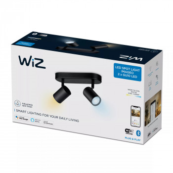 WiZ IMAGEO Spots Plafoniera Tunable White 2x5W nero confezione singola
