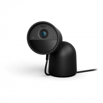 Philips Hue Secure Wired Camera con base, risoluzione video 2K, nero