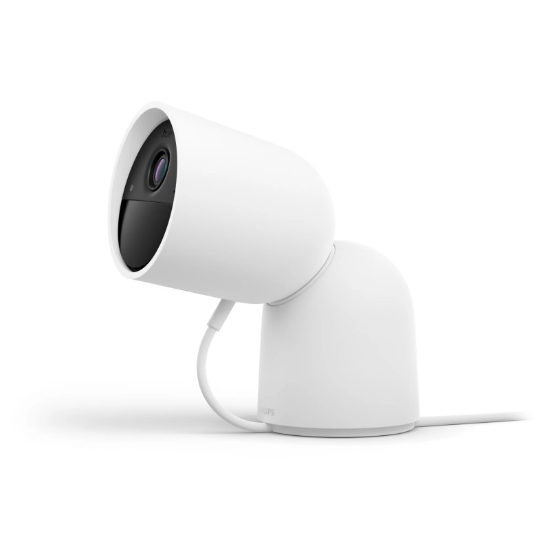 Philips Hue Secure telecamera cablata con base bianco