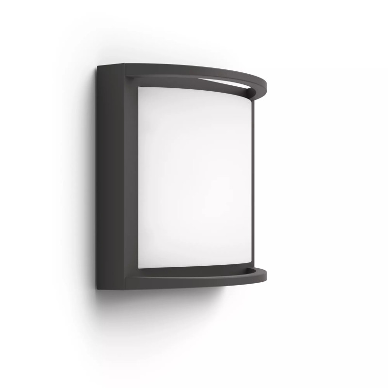 Philips Outdoor Samondra lampada da parete ultra efficiente 3,8W, 2700 Kelvin antracite